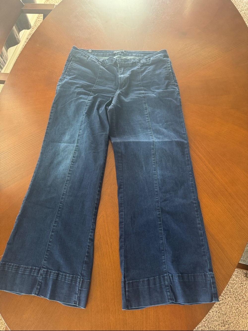 Women’s Dark Blue Wide-Leg Jeans